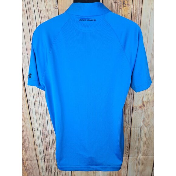 Under Armour Mens HeatGear Golf Polo Large Blue - Picture 2 of 7